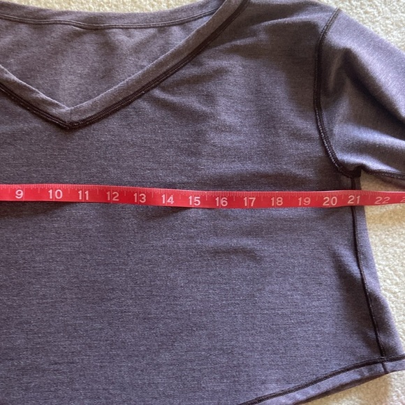 - Lululemon 🍋Show Your Depth Long Sleeve Heathered Antique Bark top size M,… - Picture 7 of 8